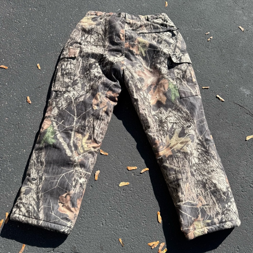 Cabela’s Dry Plus Cargo Camo Hunting Pants Men’s Sz 38 Regular Inseam 31” Lined - Picture 3 of 15